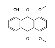 5-hydroxy-1,4-dimethoxyanthraquinone结构式