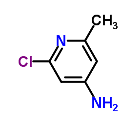 2-氯-6-甲基吡啶-4-胺结构式