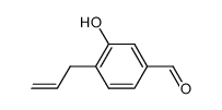 4-allyl-3-hydroxybenzaldehyde结构式