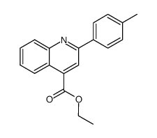 2-p-tolyl-quinoline-4-carboxylic acid ethyl ester Structure