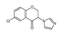 6-chloro-3-imidazol-1-yl-2,3-dihydrochromen-4-one Structure