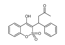 4-(4-hydroxy-2,2-dioxo-1,2λ6-benzoxathiin-3-yl)-4-phenylbutan-2-one Structure