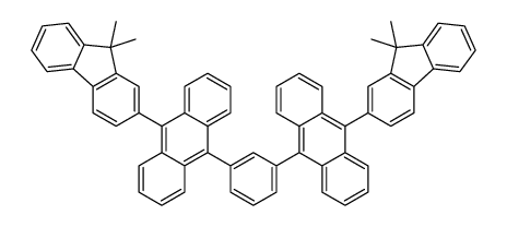 9-(9,9-dimethylfluoren-2-yl)-10-[3-[10-(9,9-dimethylfluoren-2-yl)anthracen-9-yl]phenyl]anthracene结构式