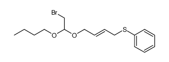 bromoacetaldehyde 4-phenylthiobut-2-enyl butyl acetal Structure
