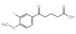 5-(3-FLUORO-4-METHOXYPHENYL)-5-OXOVALERICACID Structure