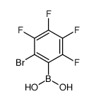 2-Bromo-3,4,5,6-tetrafluorophenylboronic acid structure