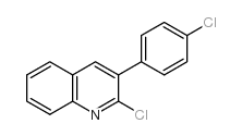 2-Chloro-3-(4-chlorophenyl)quinoline结构式