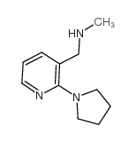N-甲基-n-[(2-吡咯烷-1-基吡啶-3-基)甲基]胺结构式