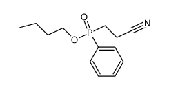(2-cyano-ethyl)-phenyl-phosphinic acid butyl ester结构式