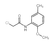 2-氯-N-(2-甲氧基-5-甲基苯基)乙酰胺结构式