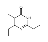 2,6-diethyl-5-methyl-3H-pyrimidin-4-one Structure