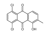 5,8-dichloro-1-hydroxy-2-methyl-anthraquinone结构式