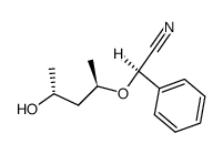 2-(((2R,4R)-4-hydroxypentan-2-yl)oxy)-2-phenylacetonitrile结构式