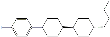 (反式,反式)-1-碘-4-(4-丁基双环己基)苯结构式