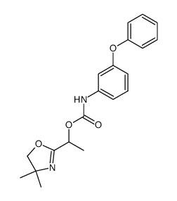(3-Phenoxy-phenyl)-carbamic acid 1-(4,4-dimethyl-4,5-dihydro-oxazol-2-yl)-ethyl ester Structure