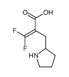 3,3-二氟-2-(2-吡咯烷甲基)丙烯酸结构式