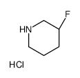 (3S)-3-fluoropiperidine,hydrochloride structure