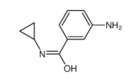 3-氨基-N-环丙基苯甲酰胺结构式