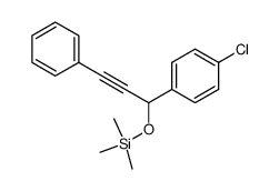 [[1-(4-chlorophenyl)-3-phenyl-2-propynyl]oxy]-trimethylsilane Structure