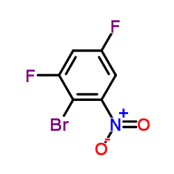 2-溴-3,5-二氟硝基苯结构式