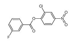 2-chloro-1-(3-fluoro-benzoyloxy)-4-nitro-benzene结构式