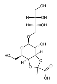 beta-D-Galactopyranoside, 2,3,4-trihydroxybutyl 3,4-O-(1-carboxyethyli dene)-, (1(2R-(2R*,3S*)))- picture