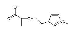 1-乙基-3-甲基咪唑 L-(+)-乳酸盐结构式