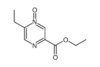 ethyl 5-ethyl-4-oxidopyrazin-4-ium-2-carboxylate Structure