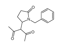 3-(1-benzyl-5-oxopyrrolidin-2-yl)pentane-2,4-dione Structure