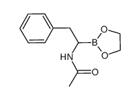 ethylene glycol 1-acetamido-2-phenylethane-1-boronate Structure