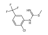 N-(2-chloro-5-trifluoromethylphenyl)-S-methylisothiourea Structure