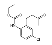 ethyl N-[4-chloro-2-(3-oxobutyl)phenyl]carbamate结构式