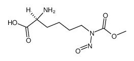 Nε-(Methoxycarbonyl)-Nε-nitroso-L-lysine结构式