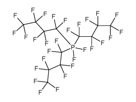 difluoro-tris(1,1,2,2,3,3,4,4,4-nonafluorobutyl)-λ5-phosphane结构式