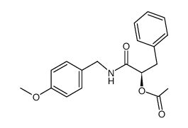 acetic acid (R)-1-(4-methoxy-benzylcarbamoyl)-2-phenyl-ethyl ester Structure