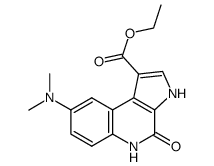 8-dimethylamino-4-oxo-4,5-dihydro-3H-pyrrolo[2,3-c]quinoline-1-ethyl carboxylate结构式