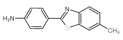 2-(4-氨基苯基)-6-甲基苯并噻唑结构式