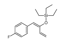triethyl-[1-(4-fluorophenyl)buta-1,3-dien-2-yloxy]silane Structure