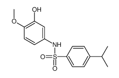 N-(3-hydroxy-4-methoxyphenyl)-4-propan-2-ylbenzenesulfonamide Structure