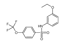N-(3-ethoxyphenyl)-4-(trifluoromethoxy)benzenesulfonamide结构式