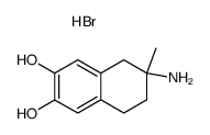 2-amino-2-methyl-6,7-dihydroxy-1,2,3,4-tetrahydronaphthalene hydrobromide Structure