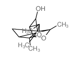 2,4,8,10-tetramethyl-3,9-dioxapentacyclo[6.4.0.02,7.04,11.05,10]dodecan-6-ol结构式