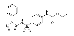 Carbanilic acid, p-[(1-phenylpyrazol-5-yl)sulfamoyl]-, ethyl ester Structure
