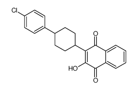 2-(4-(4-Chlorophenyl)cyclohexyl)-3-hydroxy-1,4-naphthoquinone结构式