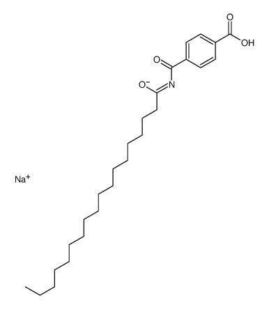 sodium 4-[[(1-oxooctadecyl)amino]carbonyl]benzoate structure