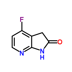4-Fluoro-1,3-dihydro-pyrrolo[2,3-b]pyridin-2-one Structure