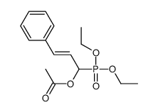 (1-diethoxyphosphoryl-3-phenylprop-2-enyl) acetate Structure