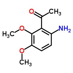 2,3-二甲氧基-6-氨基苯乙酮结构式