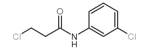 3-氯-N-(3-氯苯基)丙酰胺结构式