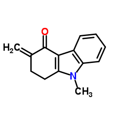 1,2,3,9-Tetrahydro-9-Methyl-3-Methylene-4H-carbazol-4-one structure